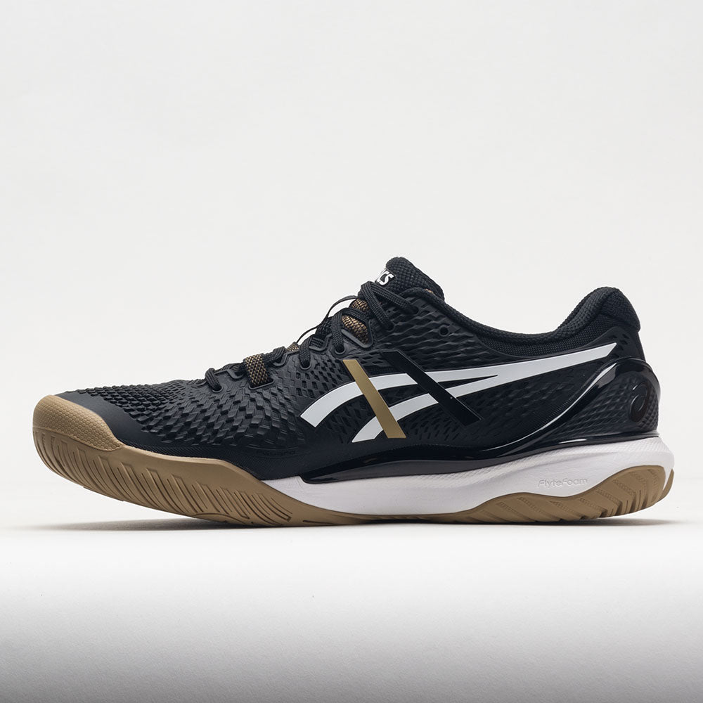 lus Wat Treinstation ASICS GEL-Resolution 9 Men's Boss Black/Camel – Holabird Sports