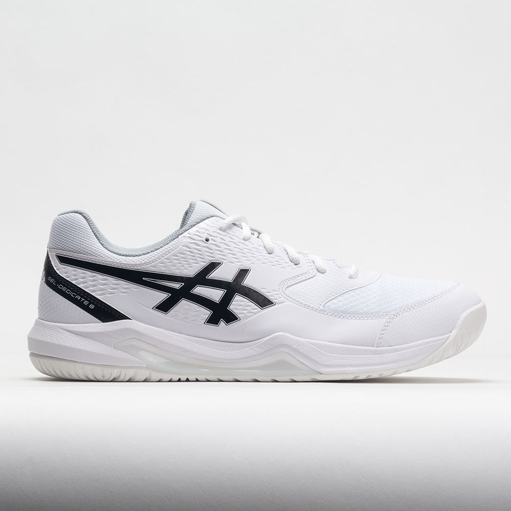 Perpetuo tenaz Acrobacia ASICS GEL-Dedicate 8 Men's White/Black – Holabird Sports