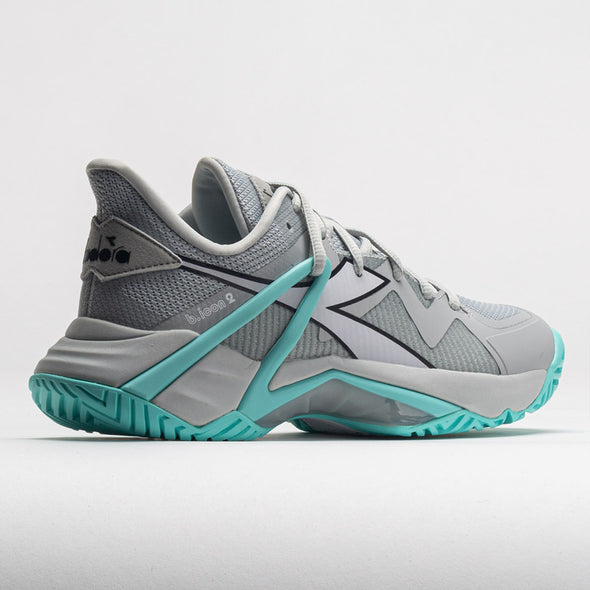 Diadora B.Icon 2 AG Women's Silver DD/Black/Aruba Blue