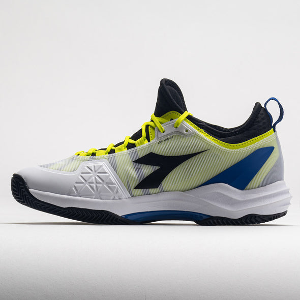 Diadora Speed Blushield Fly 4+ Clay Men's White/Black/Deja Vu Blue