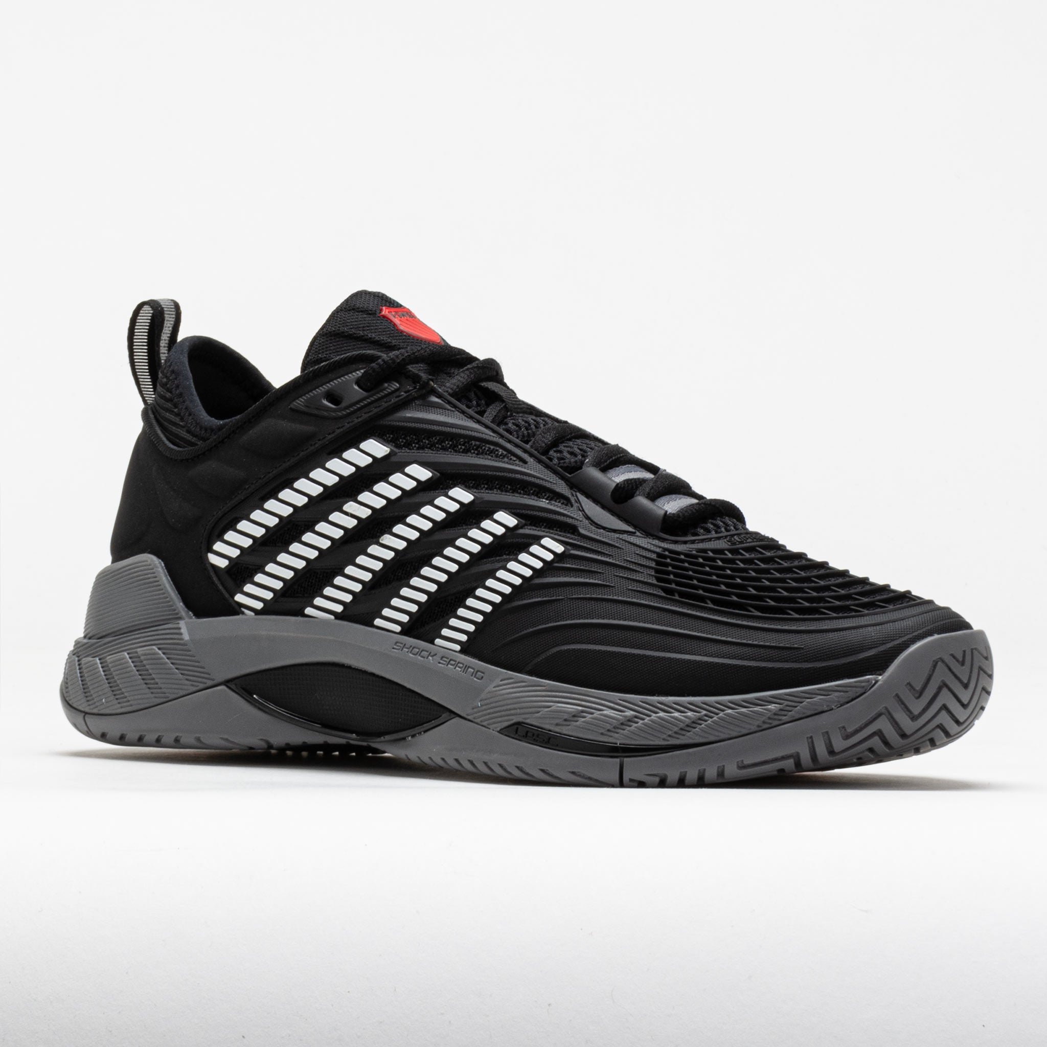 K-Swiss Hypercourt Supreme 2 Men's Black/Steel Gray/Firey Red