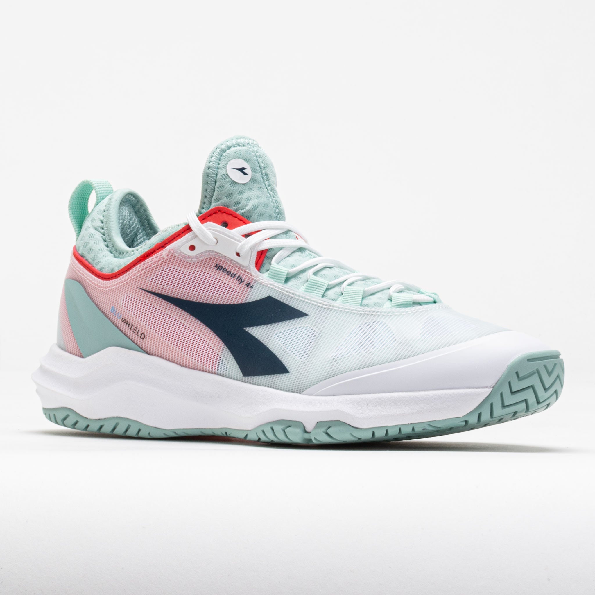 Diadora Speed Blushield Fly 4+ AG Women's White/Legion Blue/Surf Spray