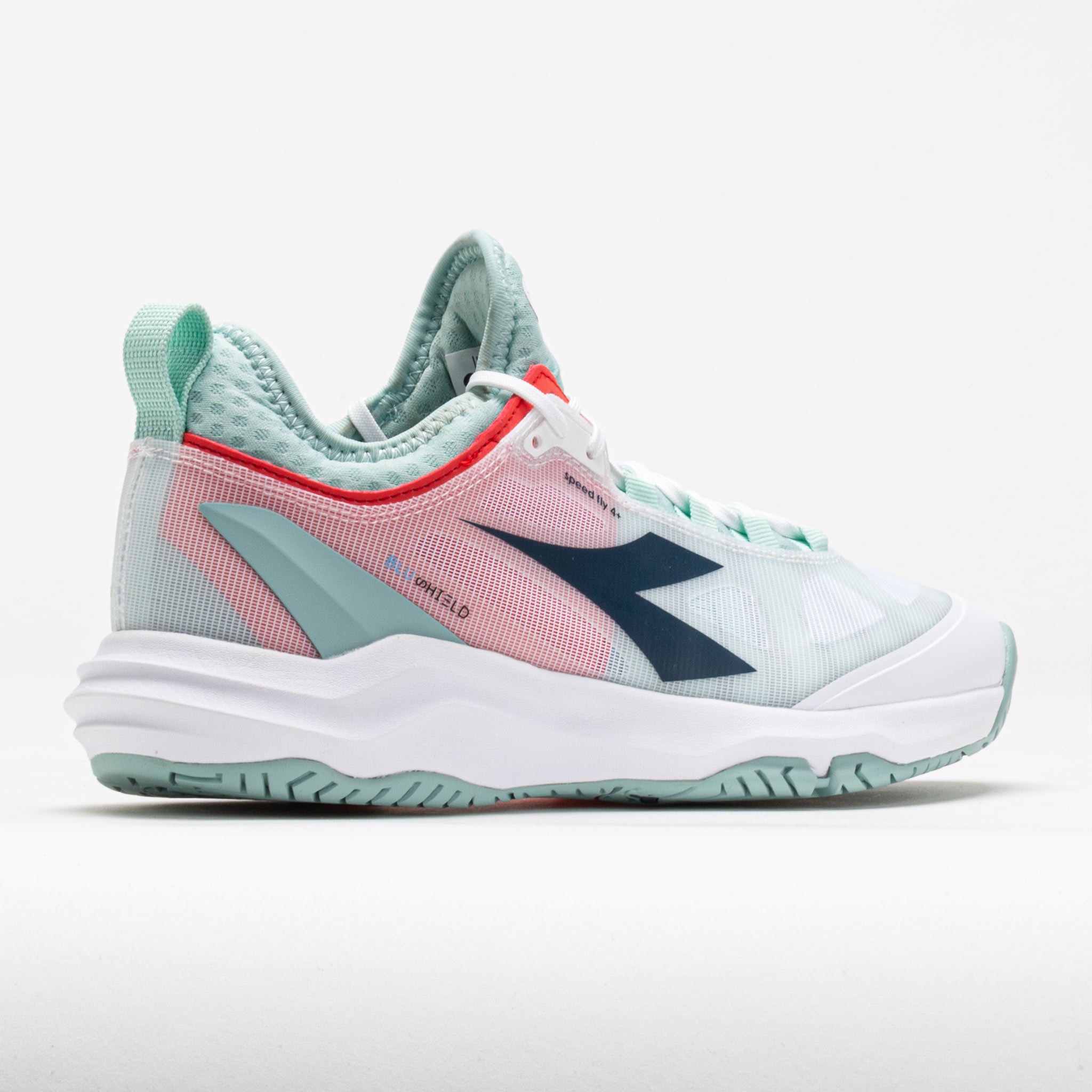 Diadora Speed Blushield Fly 4+ AG Women's White/Legion Blue/Surf Spray