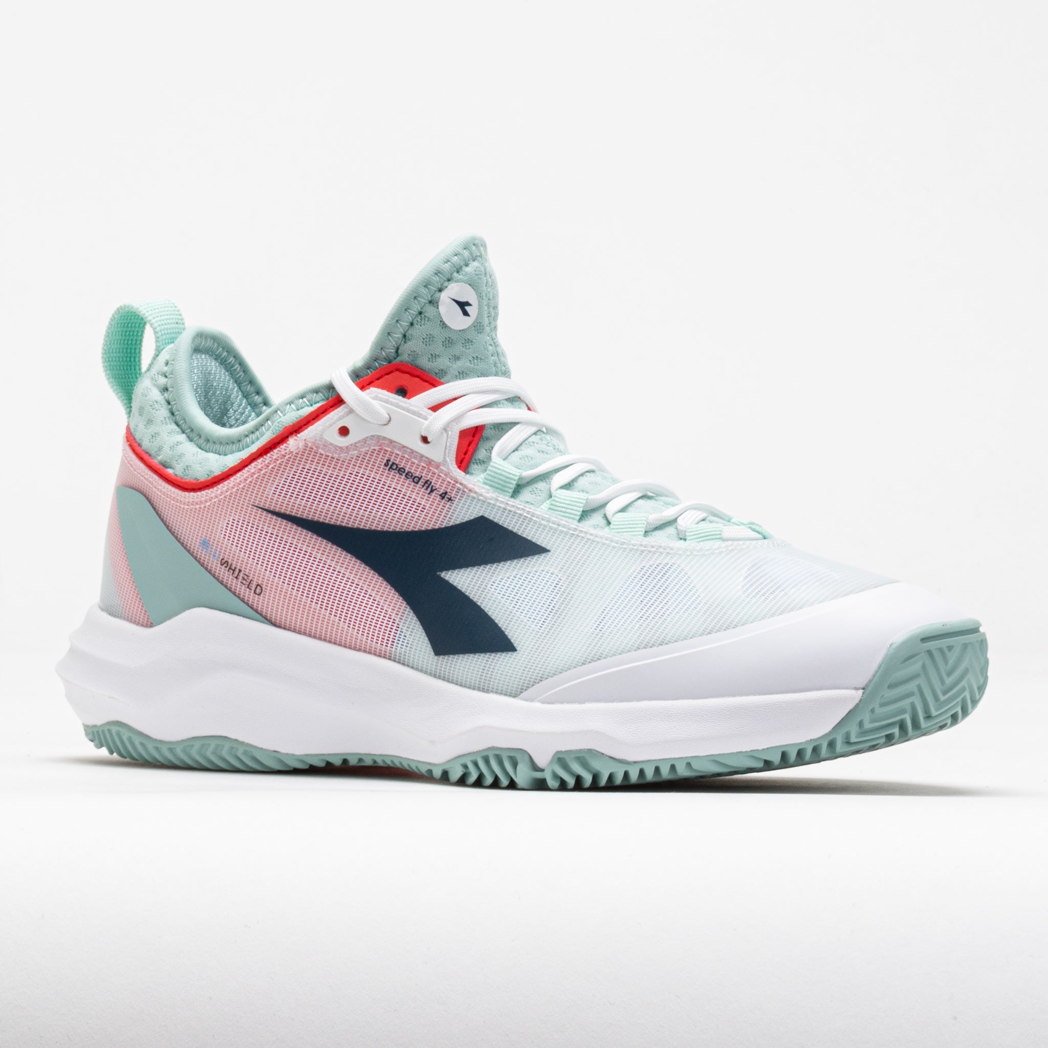 Diadora Speed Blushield Fly 4+ Clay Women's White/Blue/Surf Spray