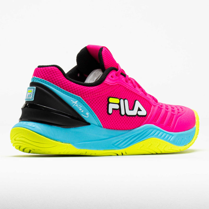 Fila Axilus 3 Energized Women's Pink Glo/Bluefish/Safety Yellow