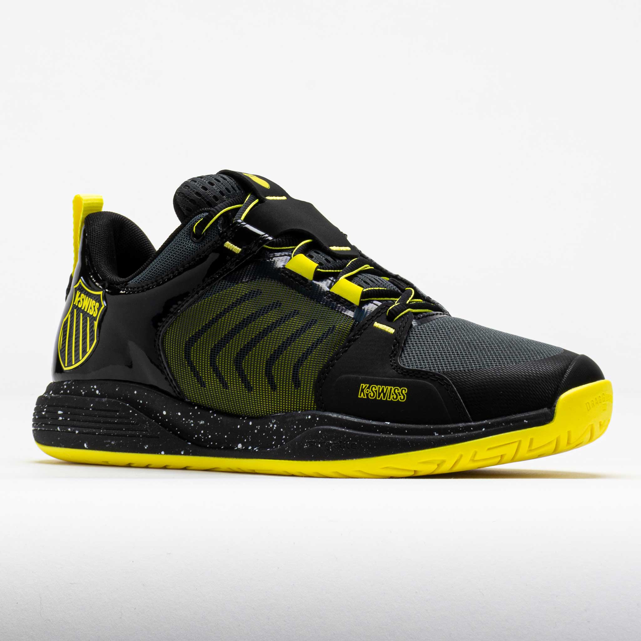 K-Swiss Ultrashot Team Men's Black/Dark Shadow/Tennis Yellow