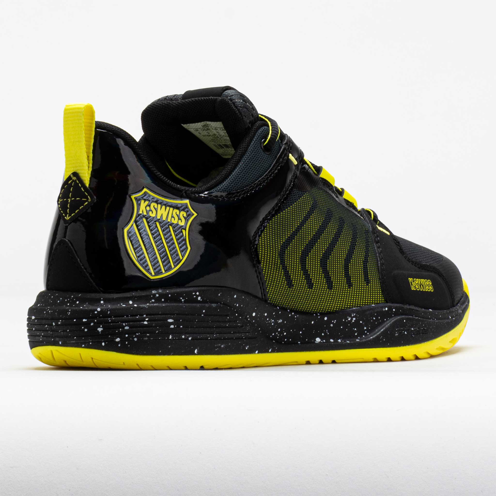 K-Swiss Ultrashot Team Men's Black/Dark Shadow/Tennis Yellow