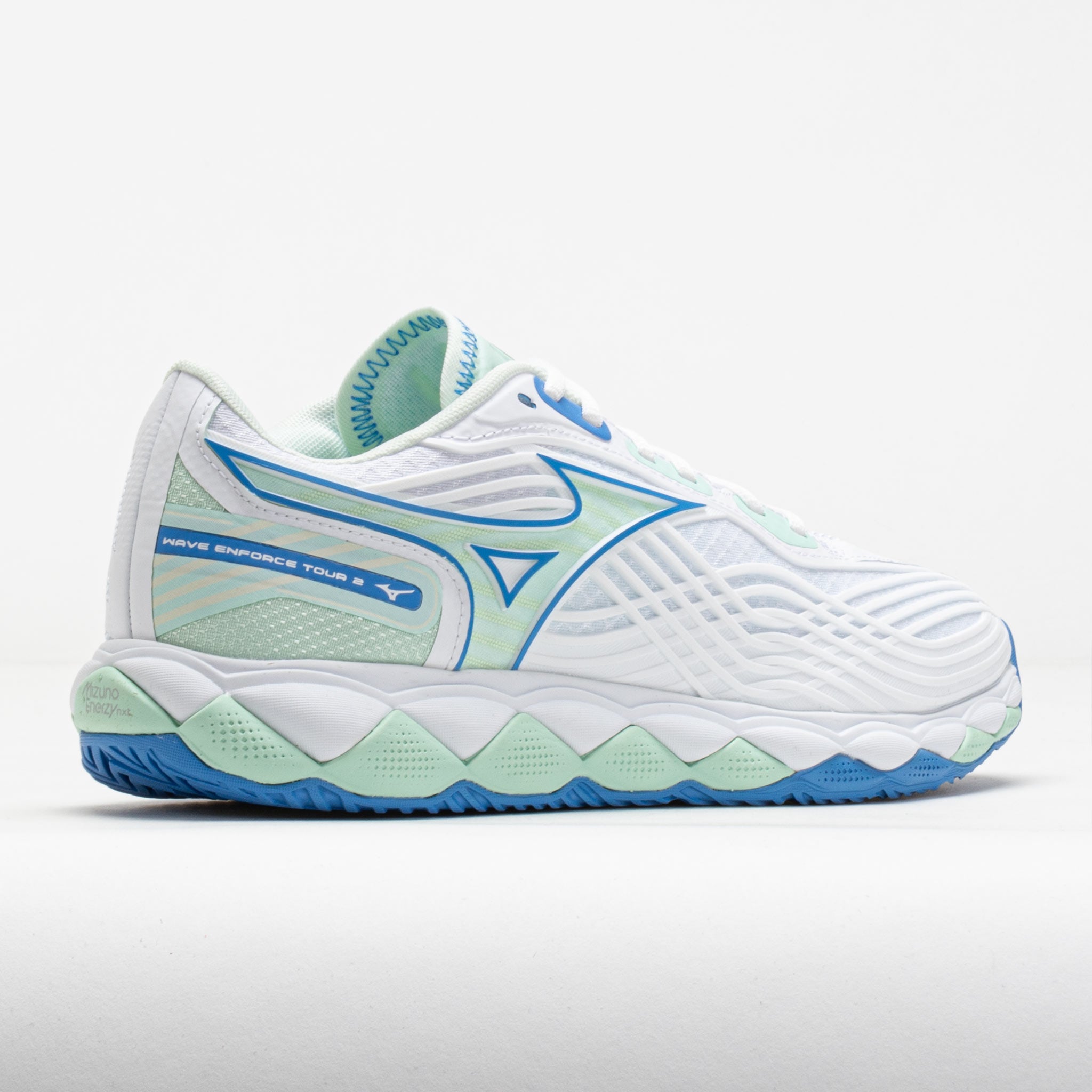 Mizuno Wave Enforce Court Mens Tennis Shoe - White/Black