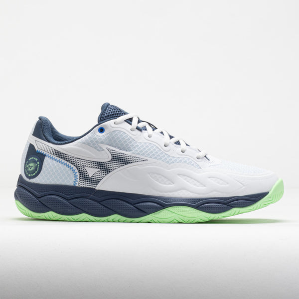 Mizuno Wave Enforce Court AC Men's White/Vintage Indigo