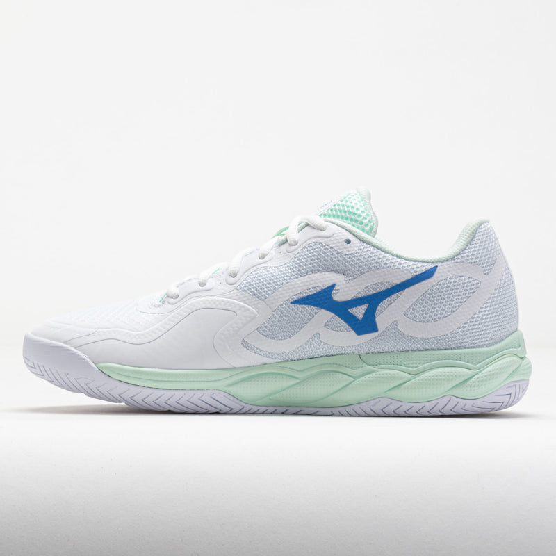 Mizuno Wave Enforce Court AC Women's White/Frontier Blue