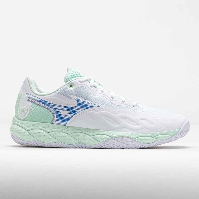 Mizuno Wave Enforce Court AC Women's White/Frontier Blue