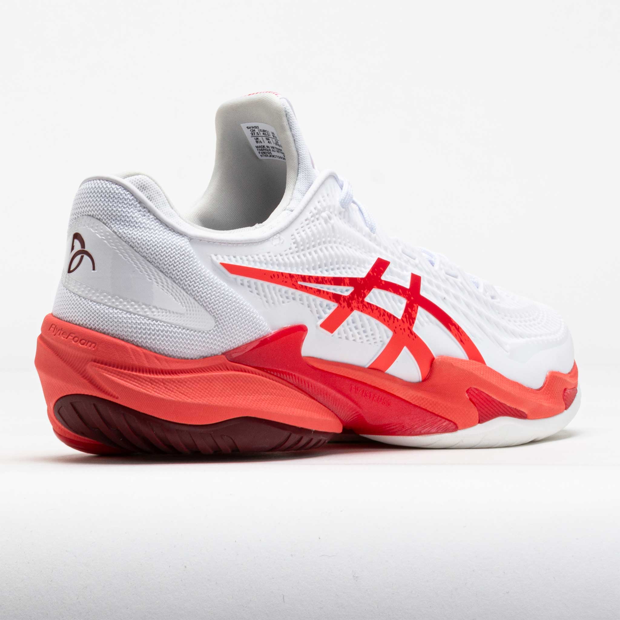 ASICS Court FF 3 Novak Men's White/Electric Red – Holabird