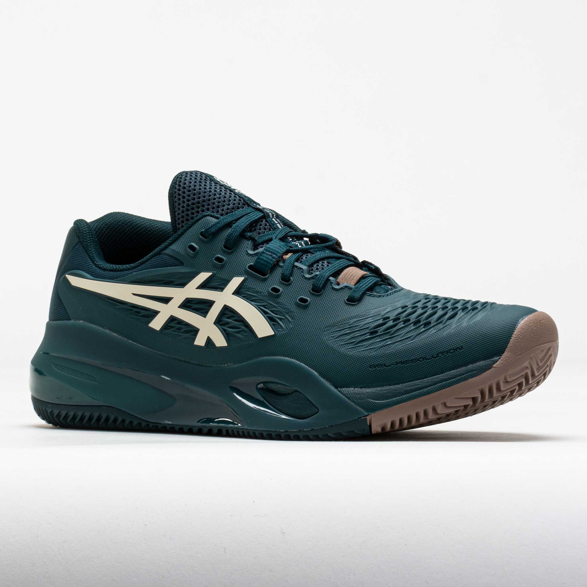 スイス ASICS GEL-Resolution X Clay Men's Saxon Green/Birch