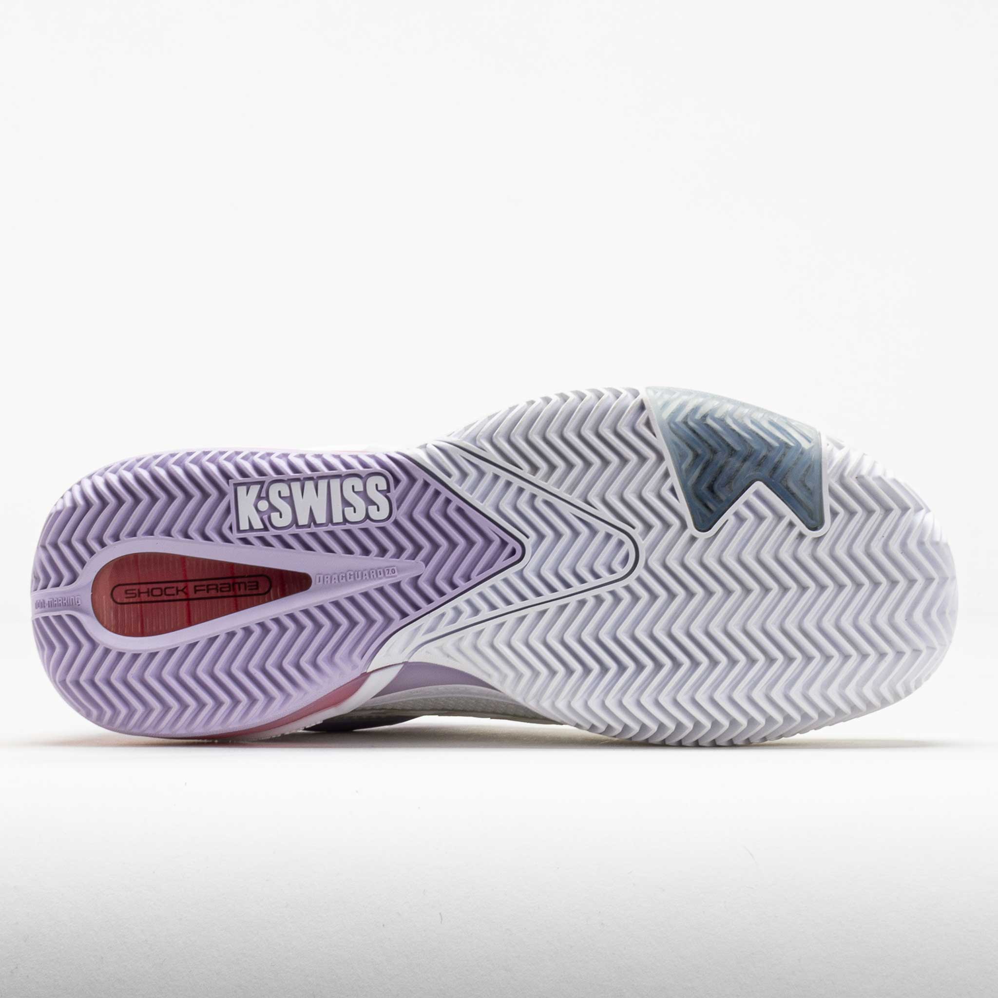 K-Swiss Ultrashot 4 Clay Women's White/Orchid Petal/Neon Blaze