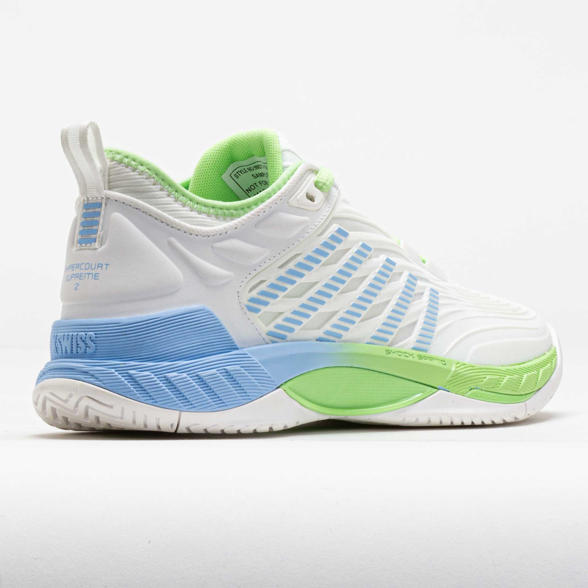 パリコレクション K-Swiss Hypercourt Supreme 2 Women's White/Paradise Green ミュージック