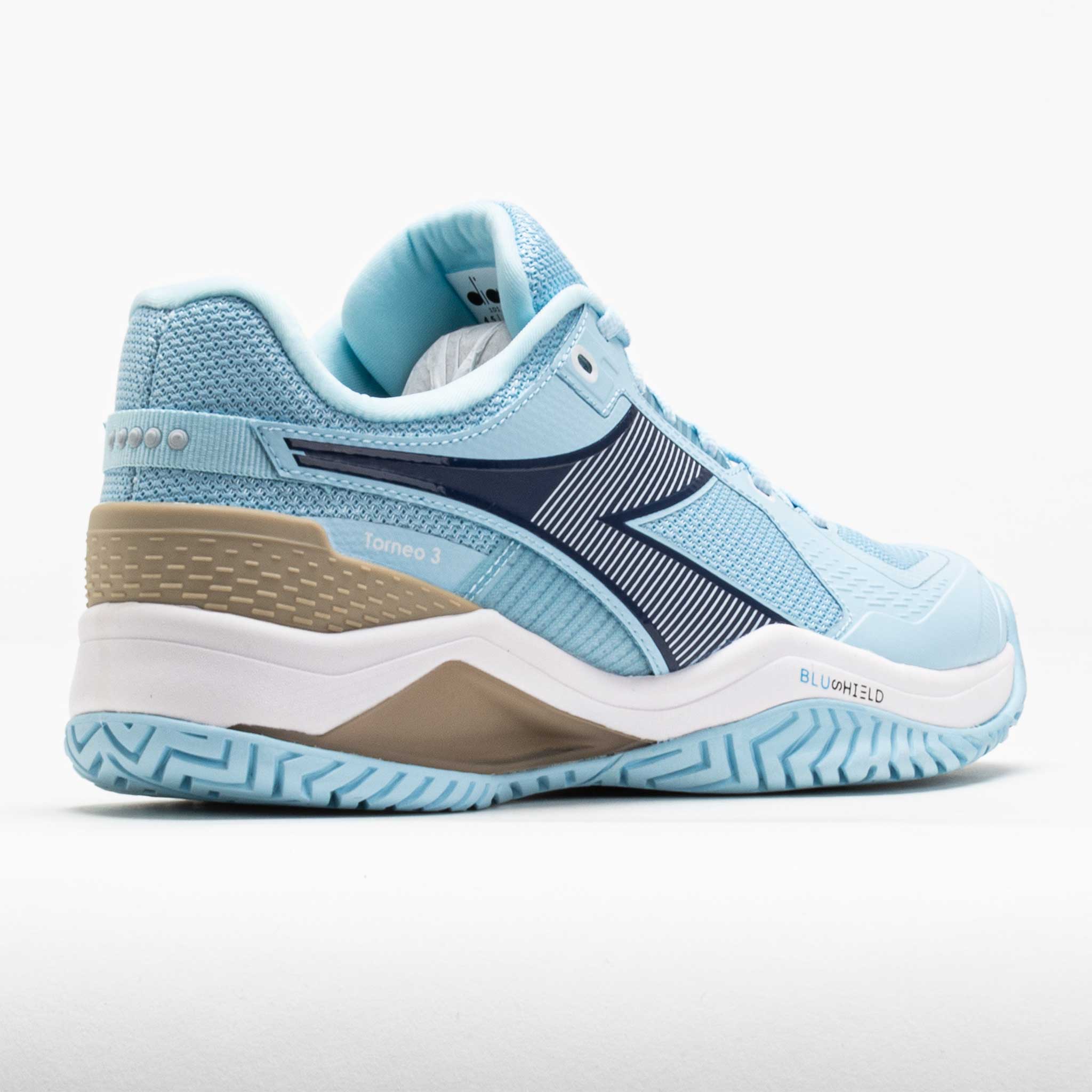 Diadora Blushield Torneo 3 AG Women's Corydalis Blue/Black Iris