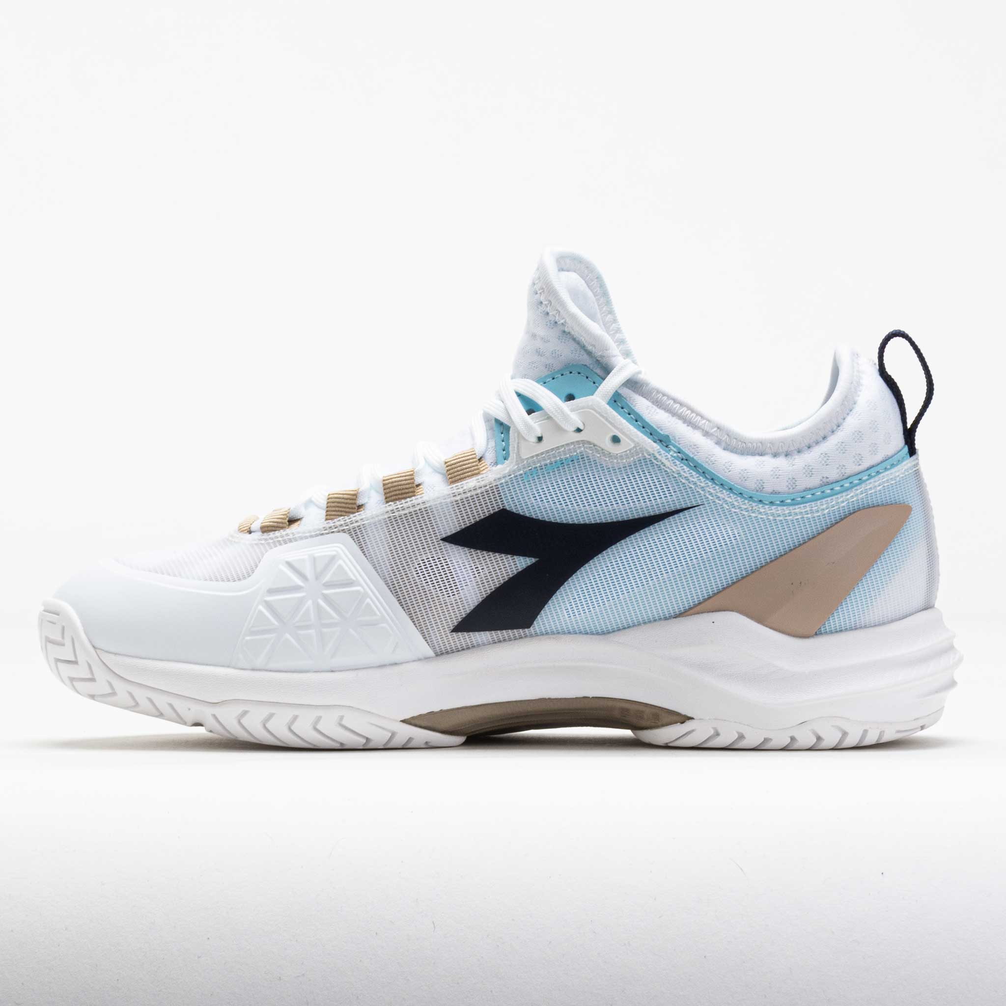 Diadora Speed Blushield Torneo – Scarpe Da Tennis Donna, Bianco/Rosso, Ammortizzazione E Reattività
