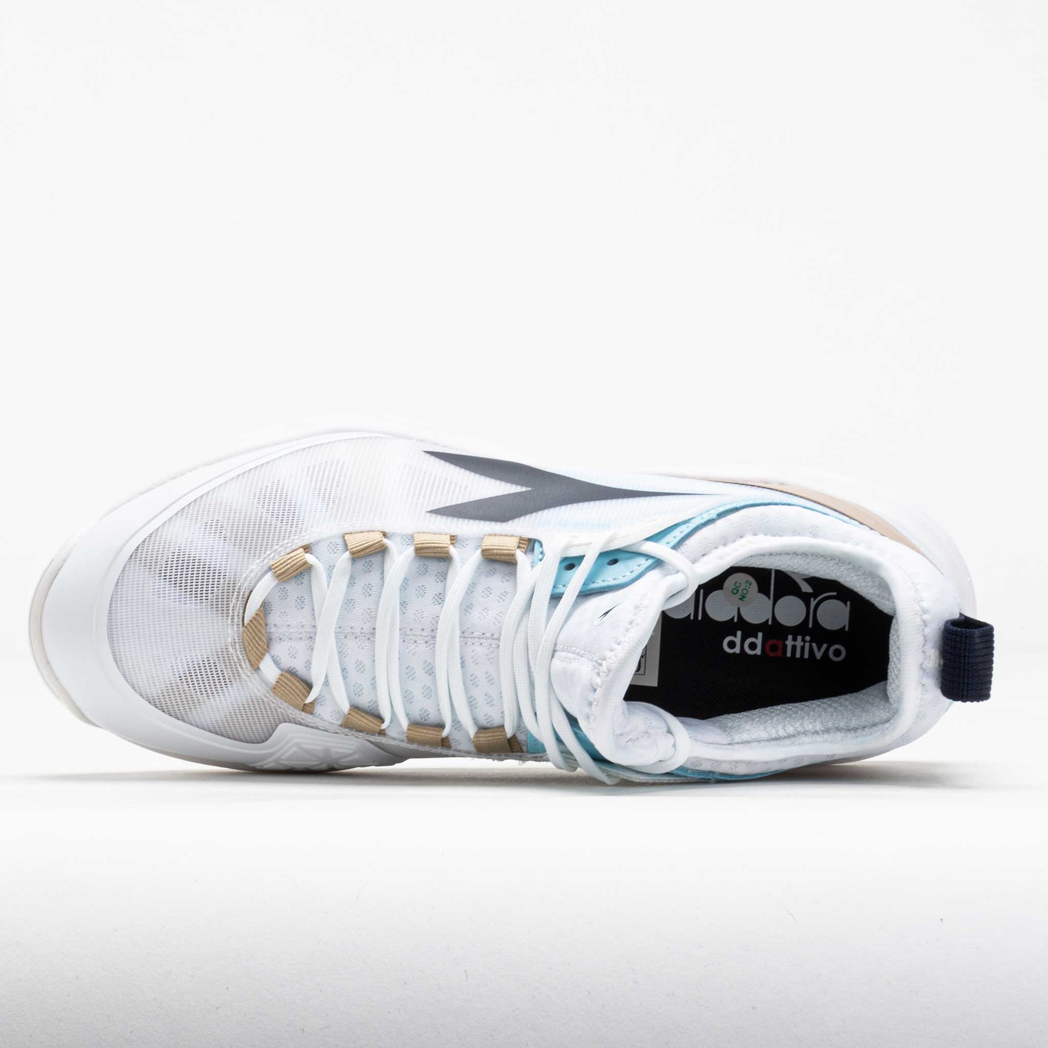 Diadora Speed Blushield Fly 4+ AG Women's White/Blue Corsair
