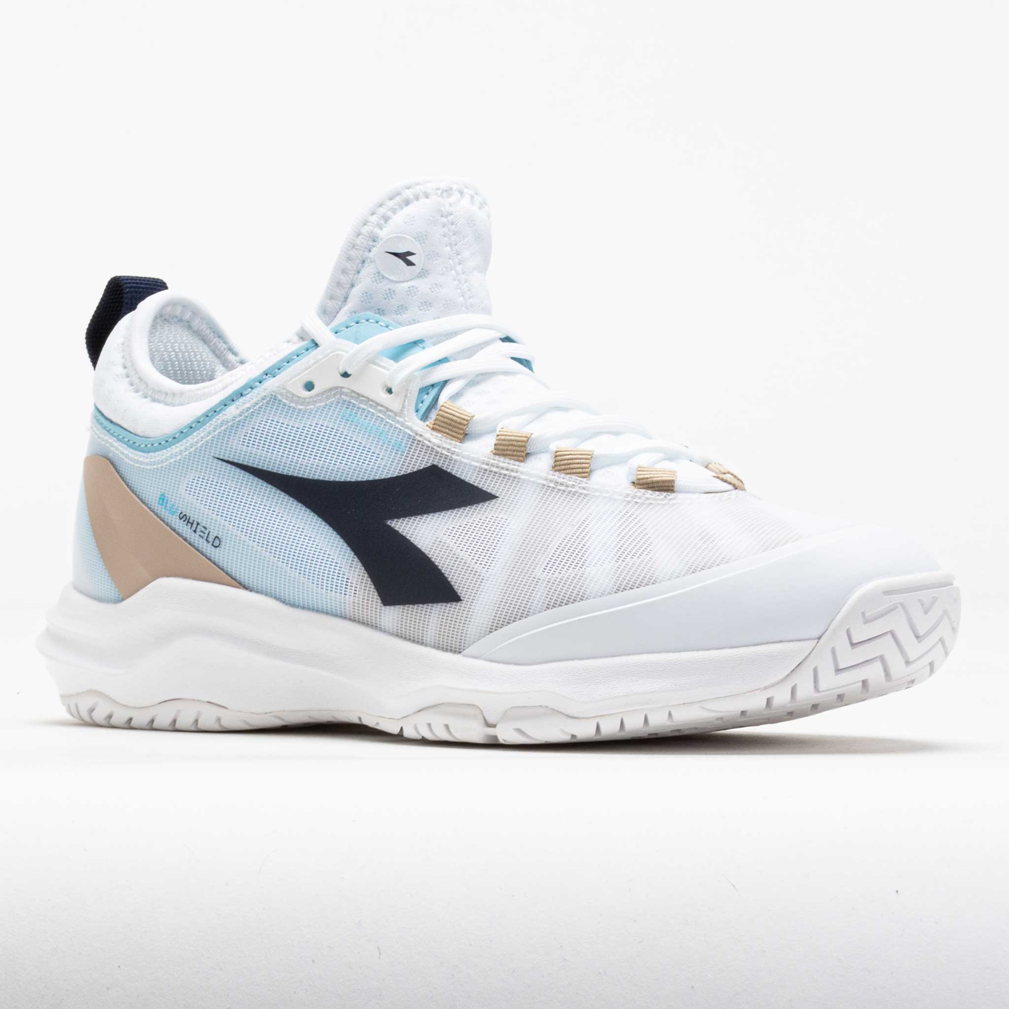 Diadora Speed Blushield Fly 4+ AG Women's White/Blue Corsair