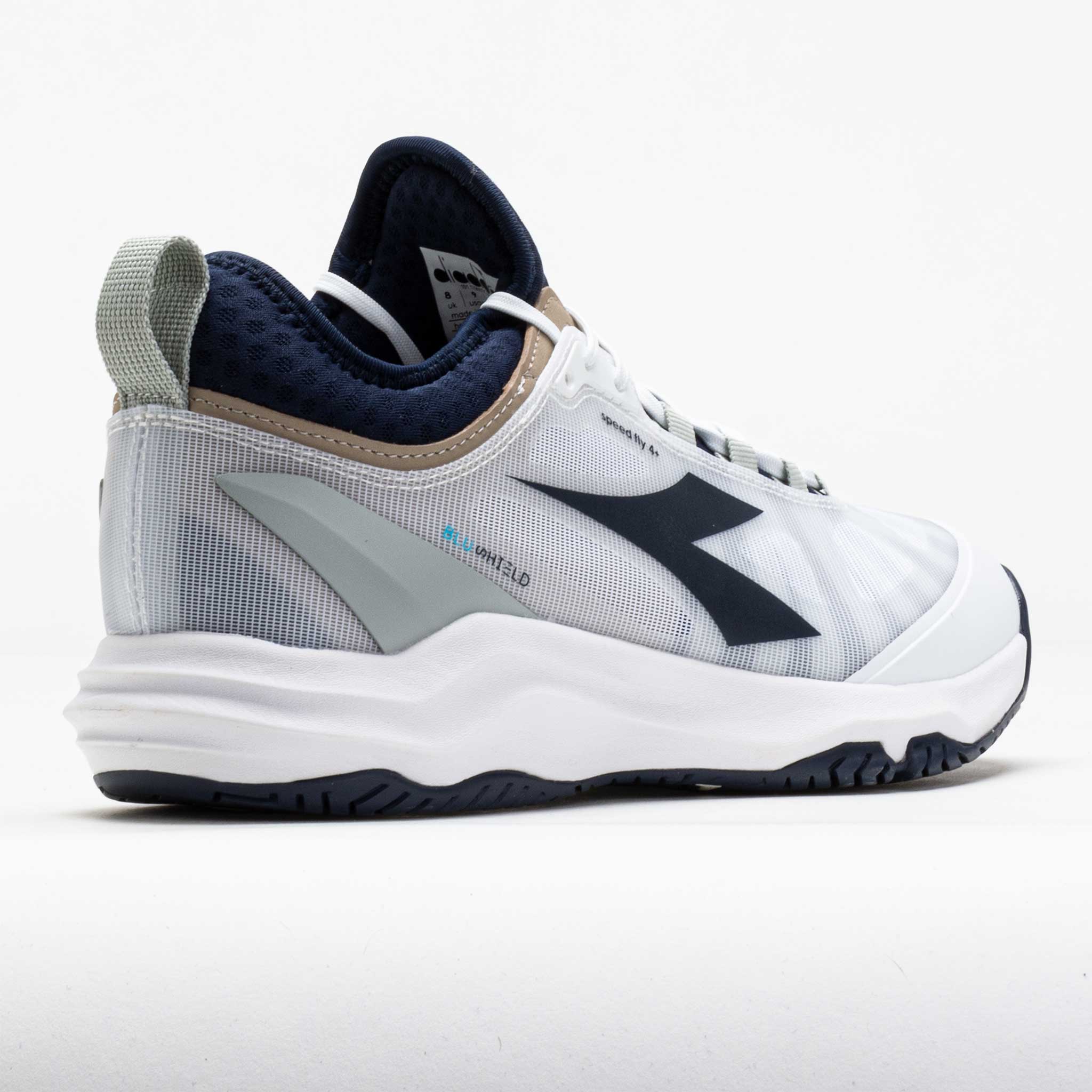 Diadora Speed Blushield Fly 4+ AG Men's White/Blue Corsair
