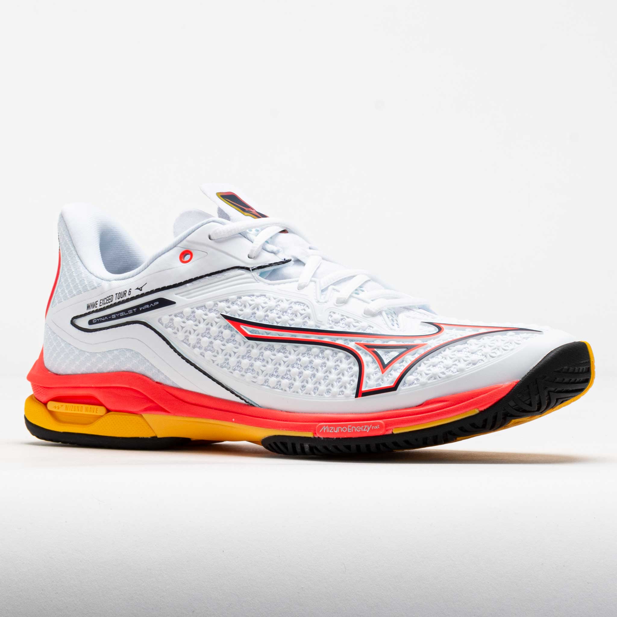 mizuiroid。 Mizuno Wave Exceed Tour 6 AC Men's White/Firey Coral