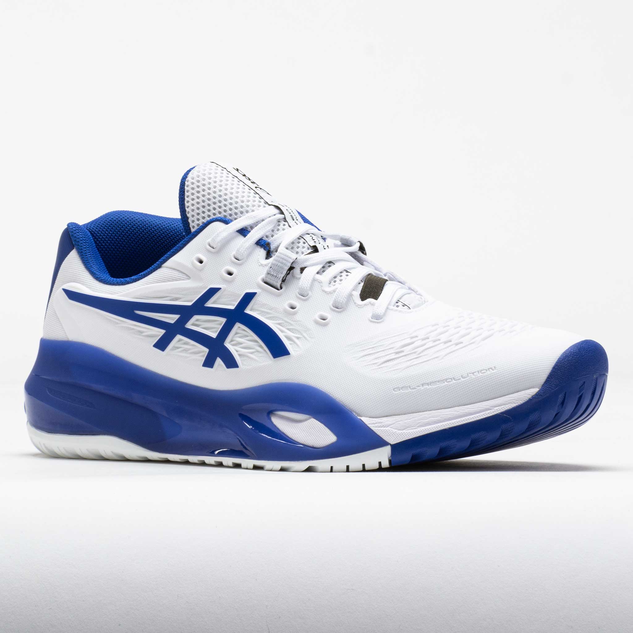 ASICS GEL-Resolution X Men's White/Dark Cobalt – Holabird Sports