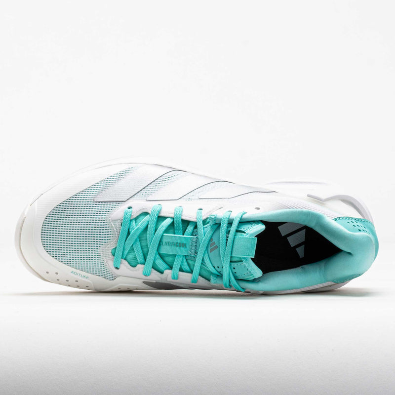 adidas Adizero Ubersonic 5 Women's White/Silver Metallic/Mint Ton