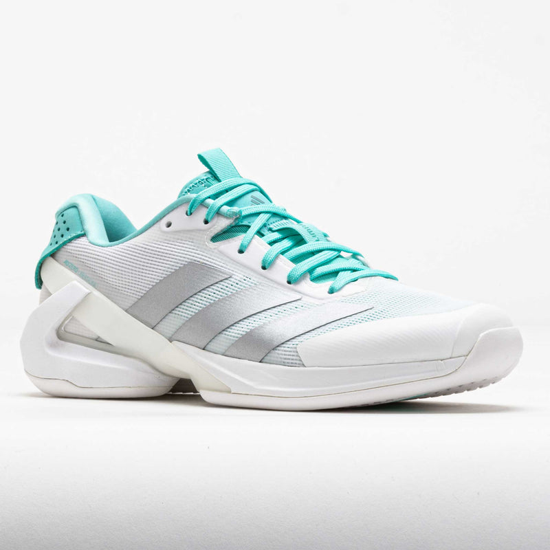 adidas Adizero Ubersonic 5 Women's White/Silver Metallic/Mint Ton