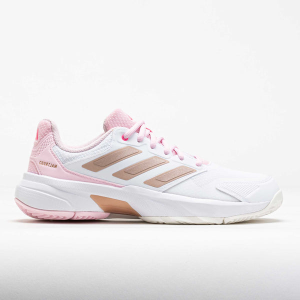 adidas CourtJam Control 3 Women's White/Silver Metallic/Lucid Pink