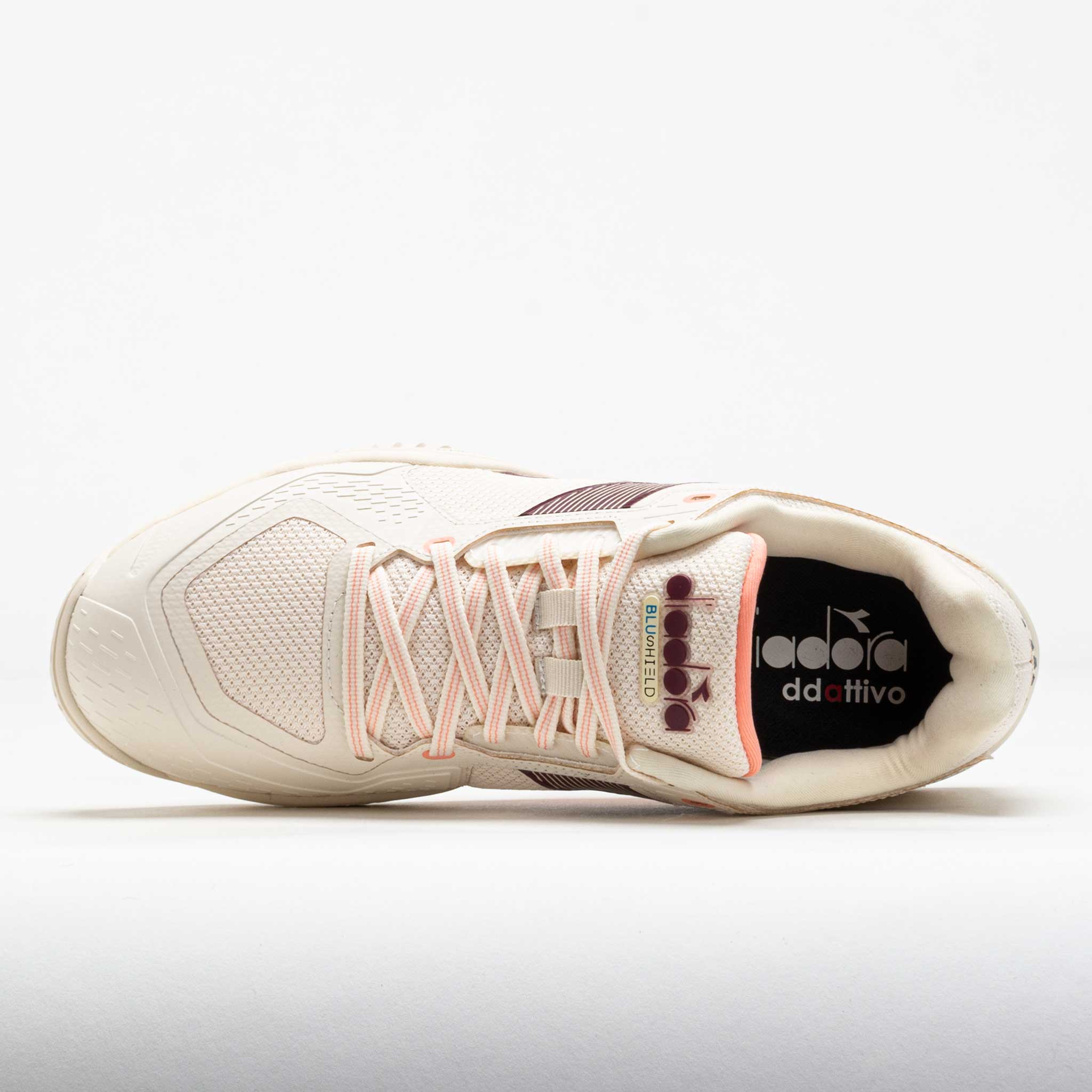 Diadora Blushield Torneo 3 AG Women's White/Maroon/Desert Flower