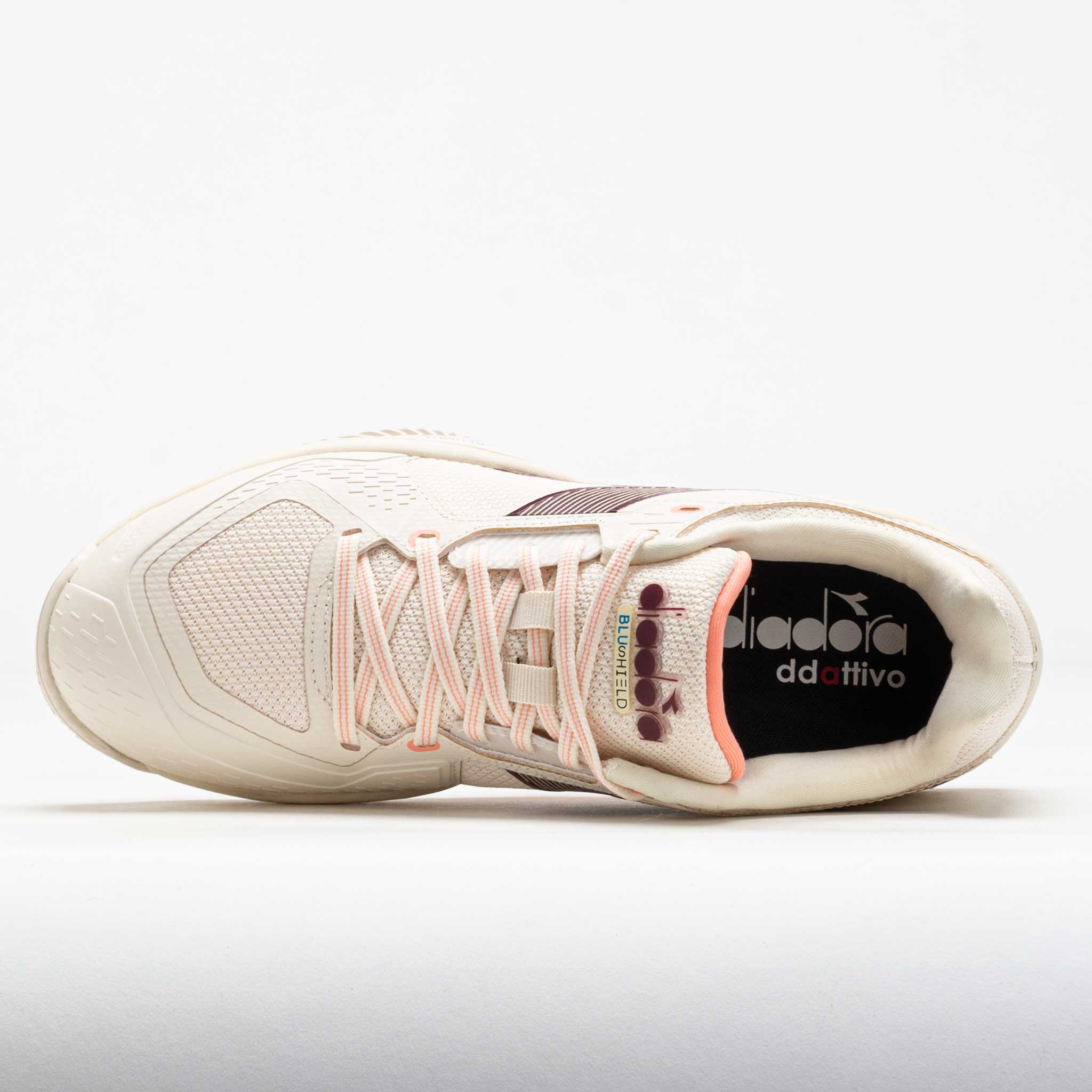 Diadora Blushield Torneo 3 Clay Women's White/Maroon/Desert Flower