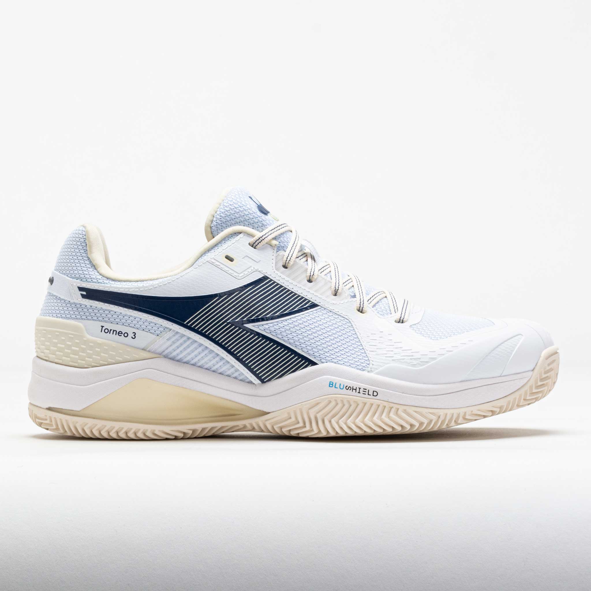 Diadora Blushield Torneo 3 Clay Men's White/Ensign Blue/Whisper White