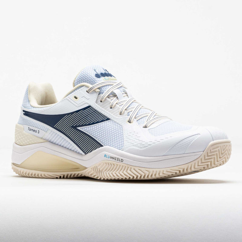 Diadora Blushield Torneo 3 Clay Men's White/Ensign Blue/Whisper White