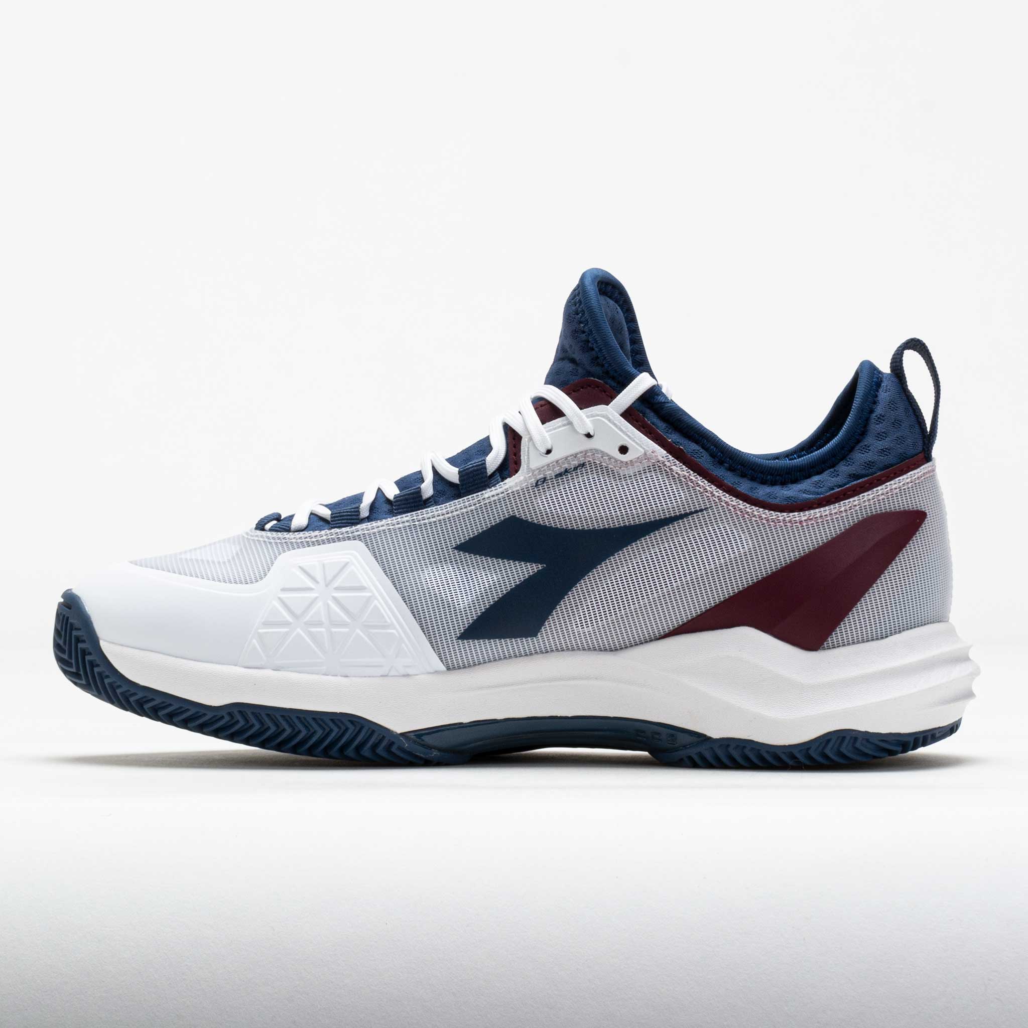 Diadora Speed Blushield Fly 4+ Clay Men's White/Ensign Blue/Maroon