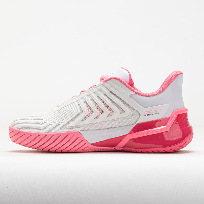 K-Swiss Ultrashot 4 Women's White/Neon Pastel Pink/Hot Neon Pink