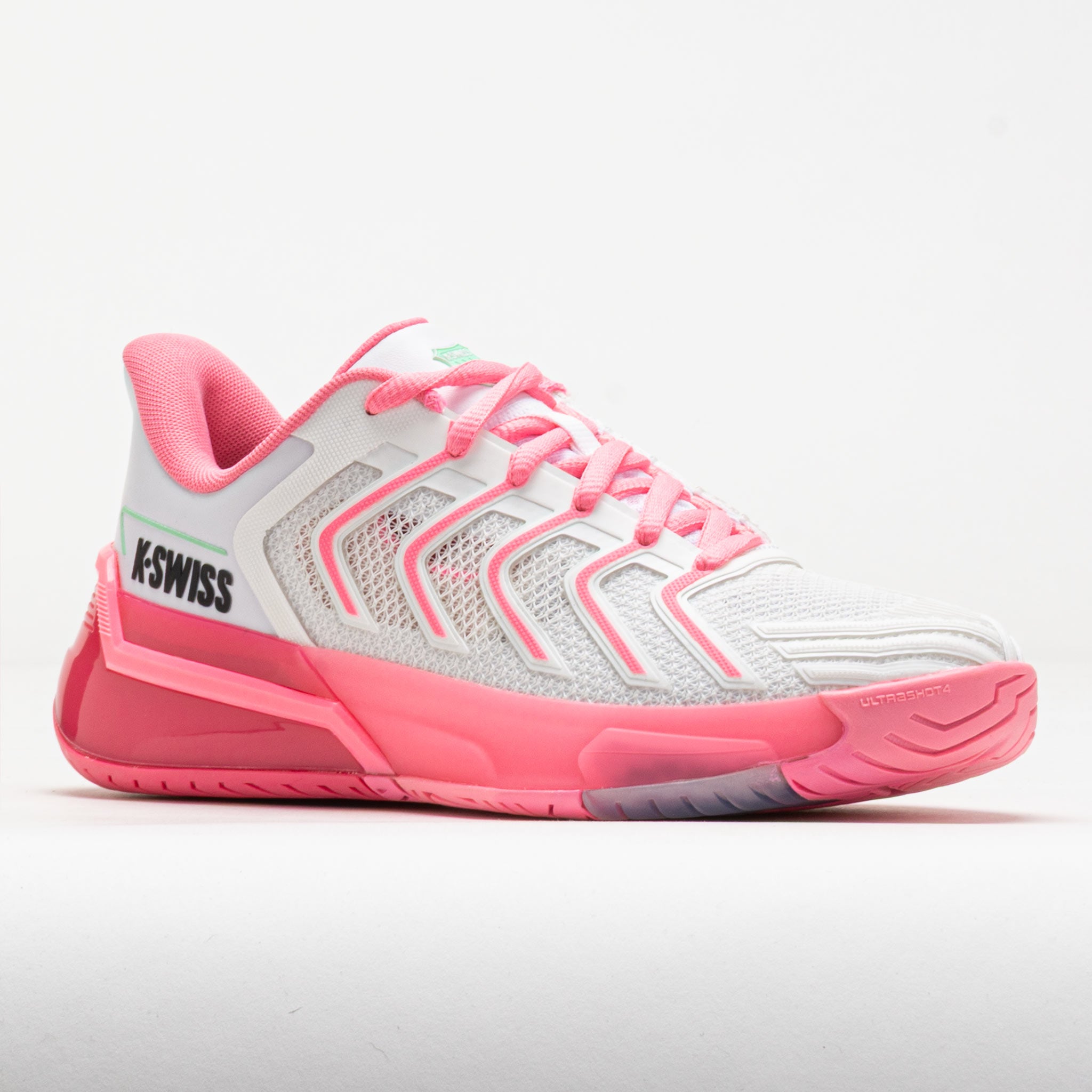 K-Swiss Ultrashot 4 Women's White/Neon Pastel Pink/Hot Neon Pink