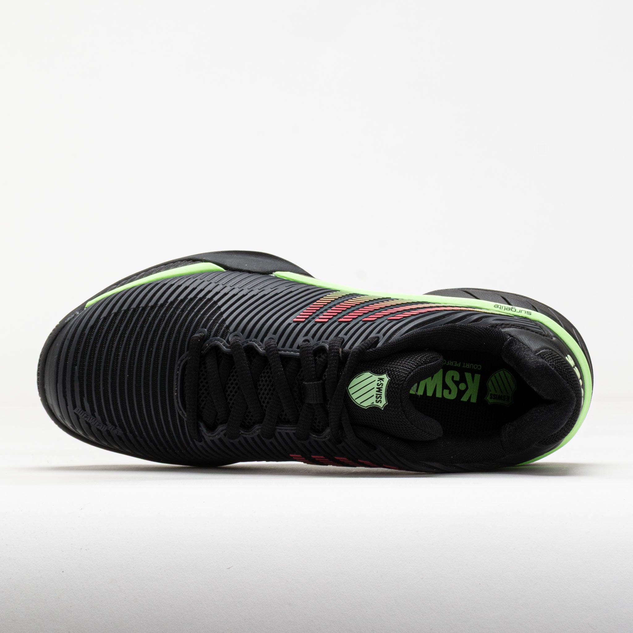 K-Swiss Hypercourt Express 2 Men's Black/Soft Neon Green/Neon Lava