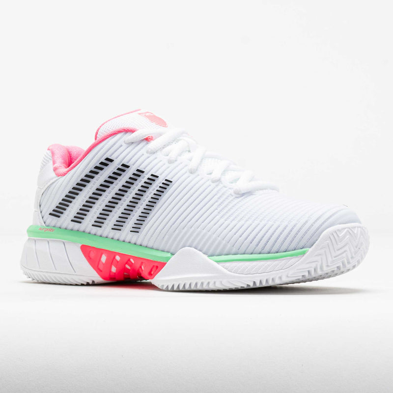 K-Swiss Hypercourt Express 2 Clay Women's White/Neon Pastel Pink/Black