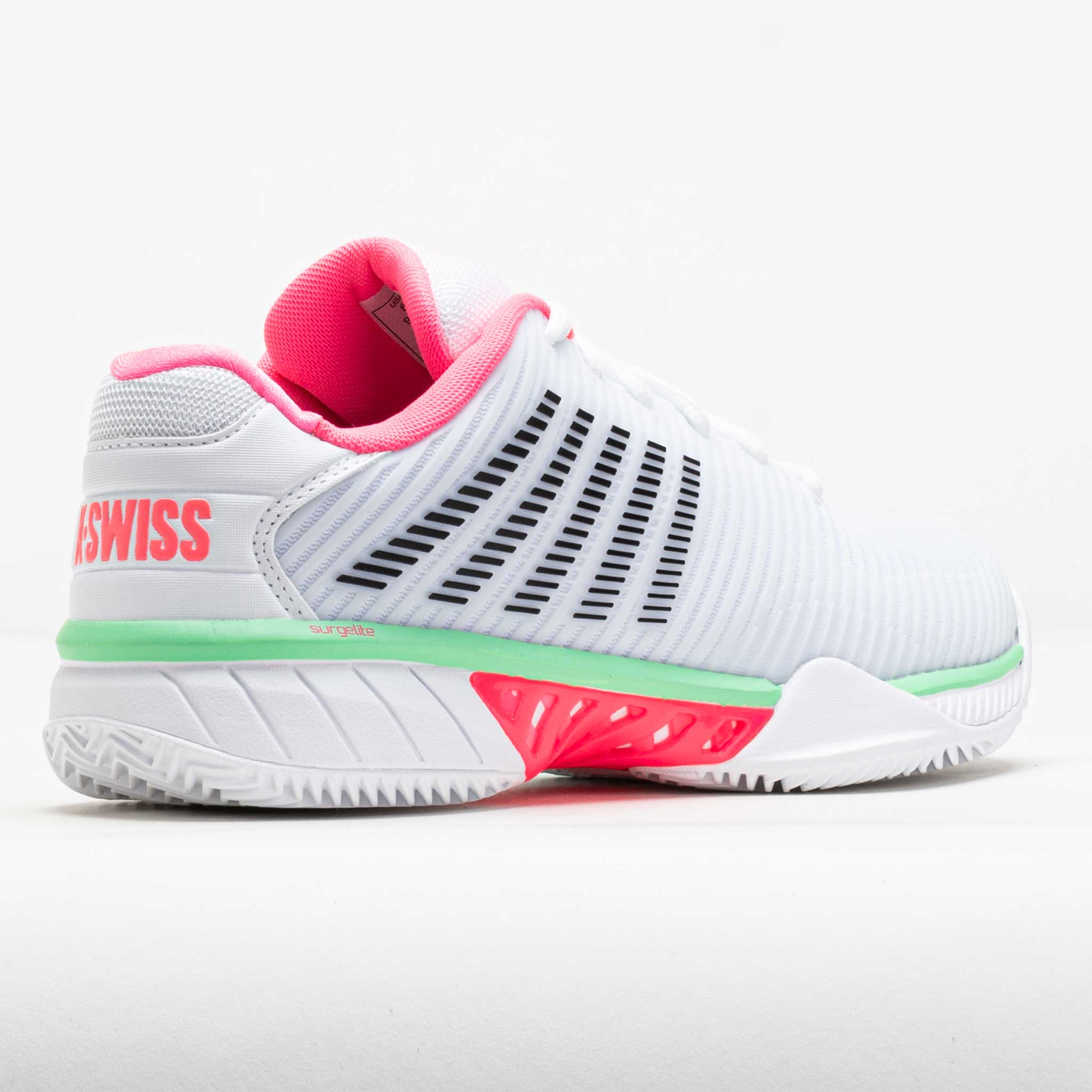 K-Swiss Hypercourt Express 2 Clay Women's White/Neon Pastel Pink/Black