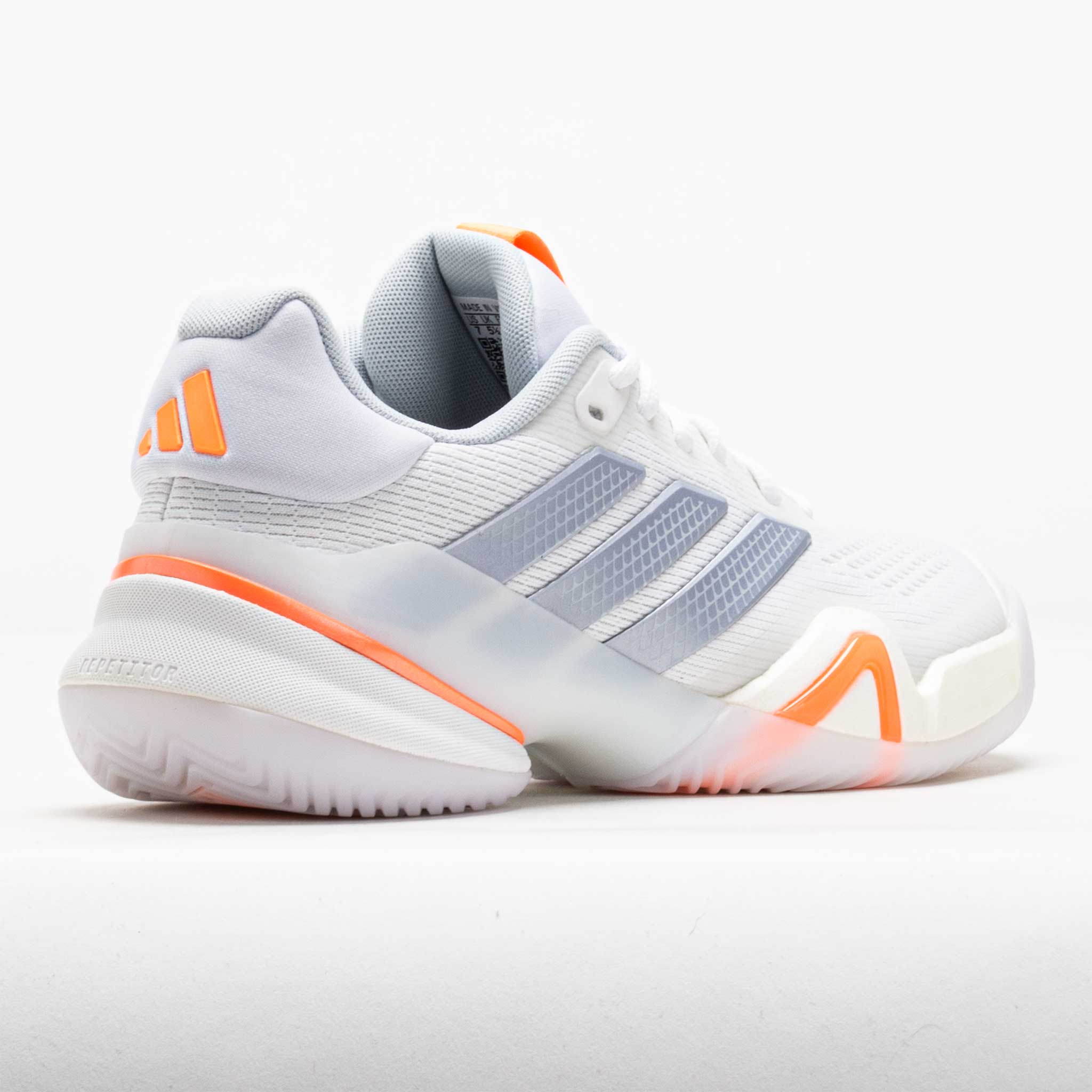 adidas Women's Barricade 14 Tennis Shoes, White/Halo Blue/Beam Orange, Size 7 adidas Women's Barricade 14 Tennis Shoes, White/Halo Blue/Beam Orange, Size 7