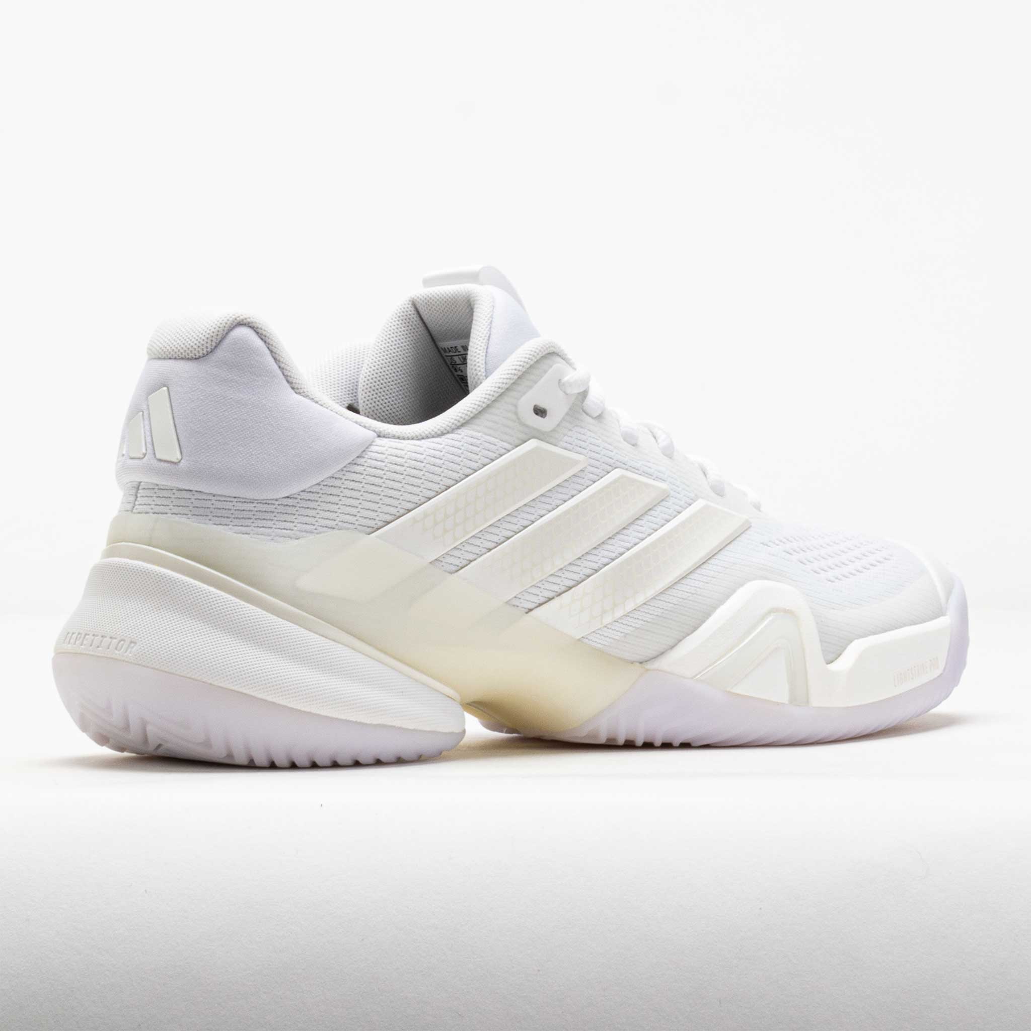 adidas Women's Barricade 14 Tennis Shoes, White/Zero Metallic/White, Size 10.5