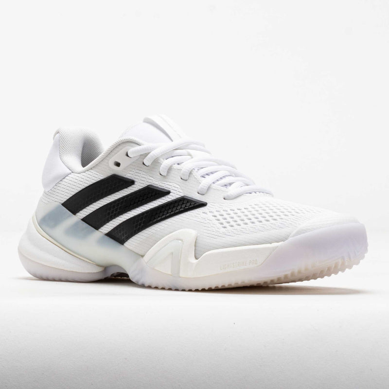 adidas Women's Barricade 14 Clay Tennis Shoes, White/Core Black/White, Size 10