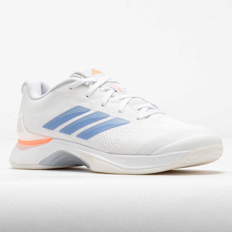 adidas Avacourt 3 Tennis Shoes - Women's - Core Black / Halo Blue / Beam Orange