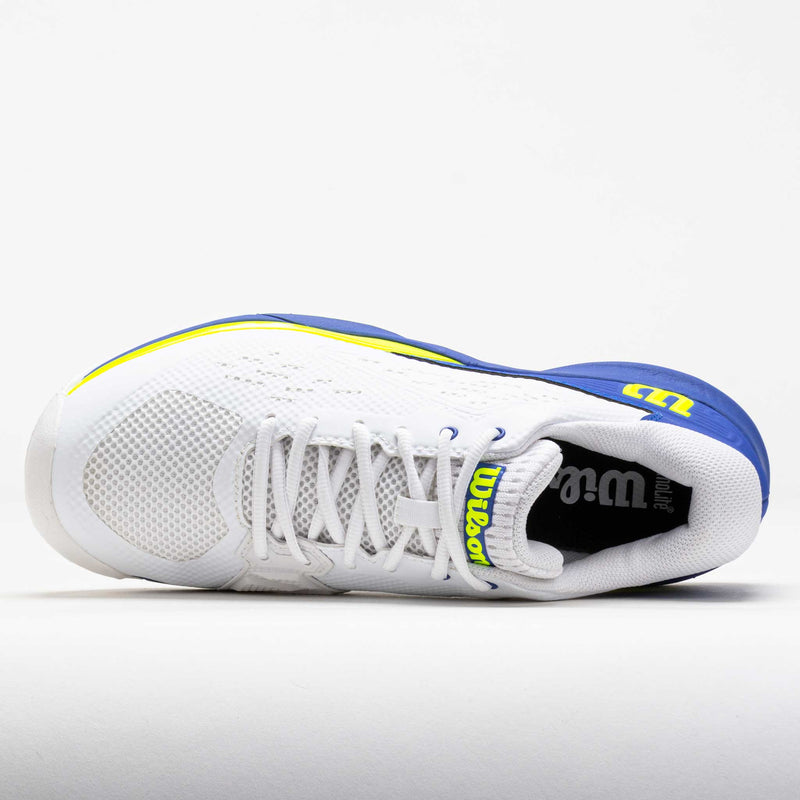 Wilson Rush Pro Ace Men's White/Amparo Blue/Safety Yellow
