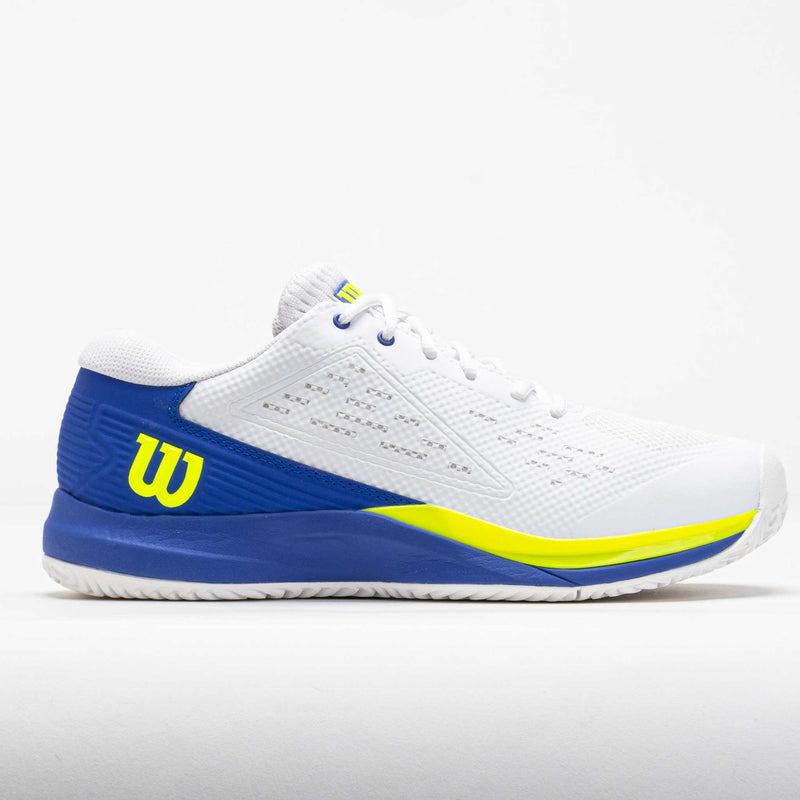Wilson Rush Pro Ace Men's White/Amparo Blue/Safety Yellow