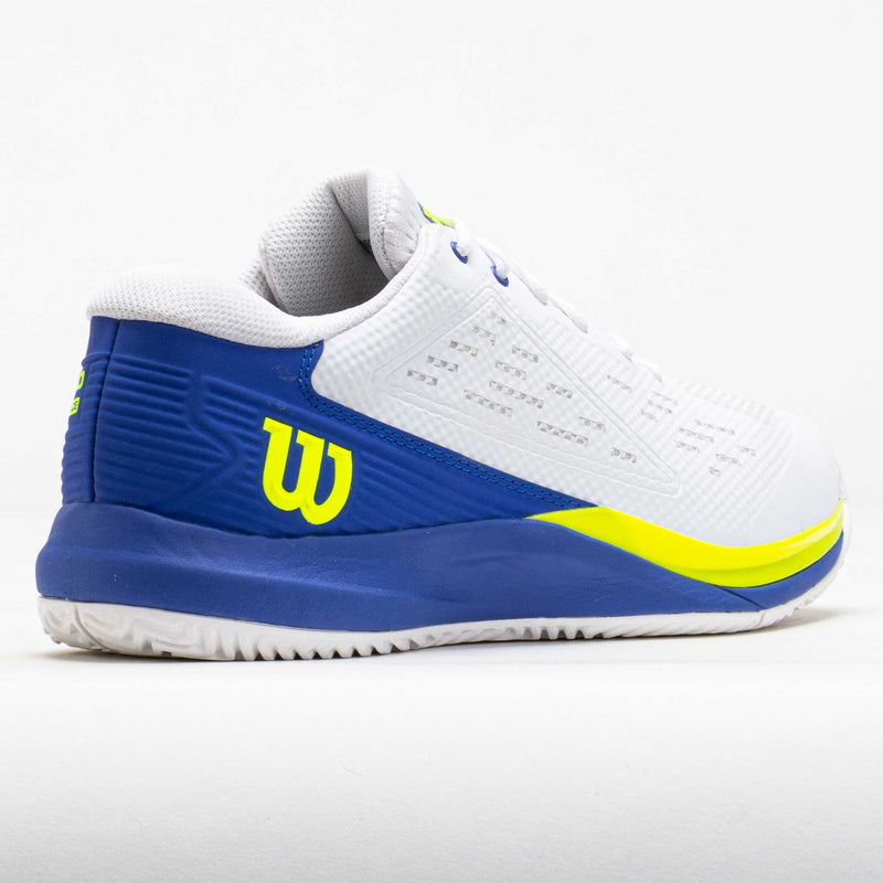 Wilson Rush Pro Ace Men's White/Amparo Blue/Safety Yellow