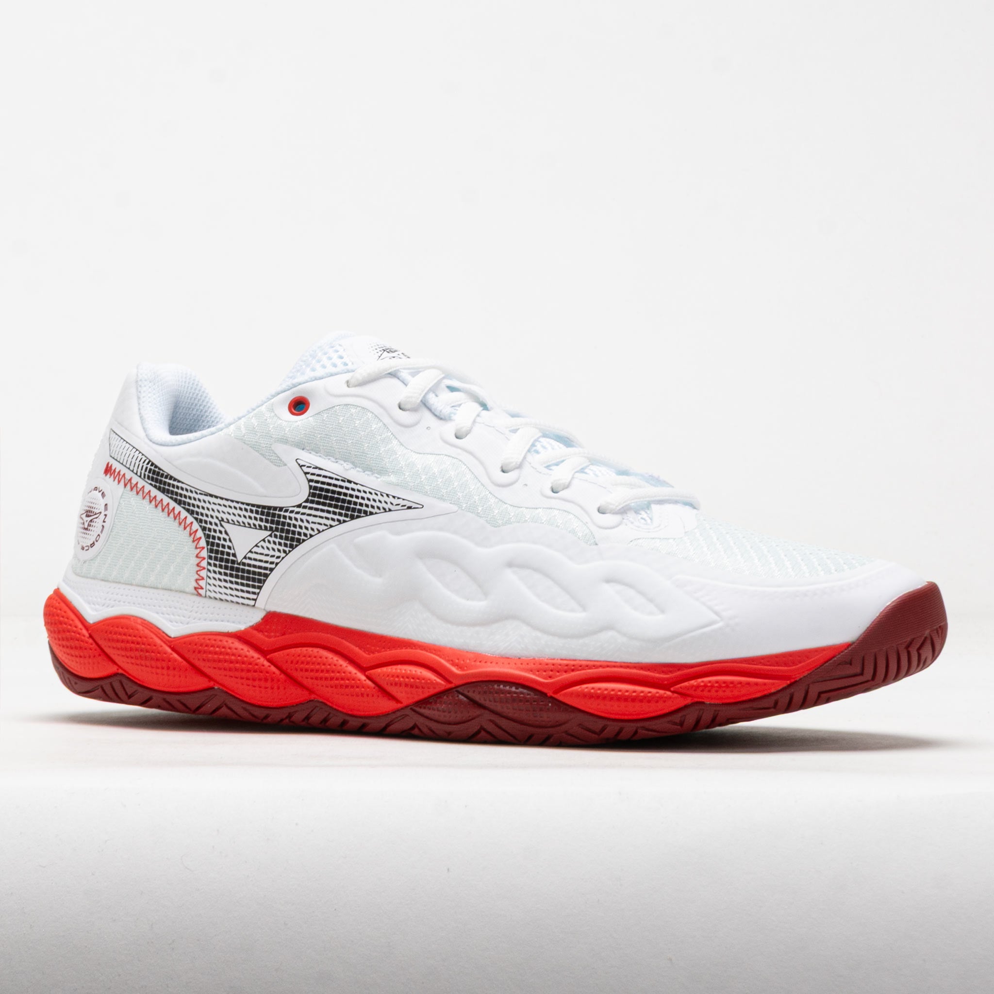Mizuno Wave Enforce Court AC Men's White/Fiery Red