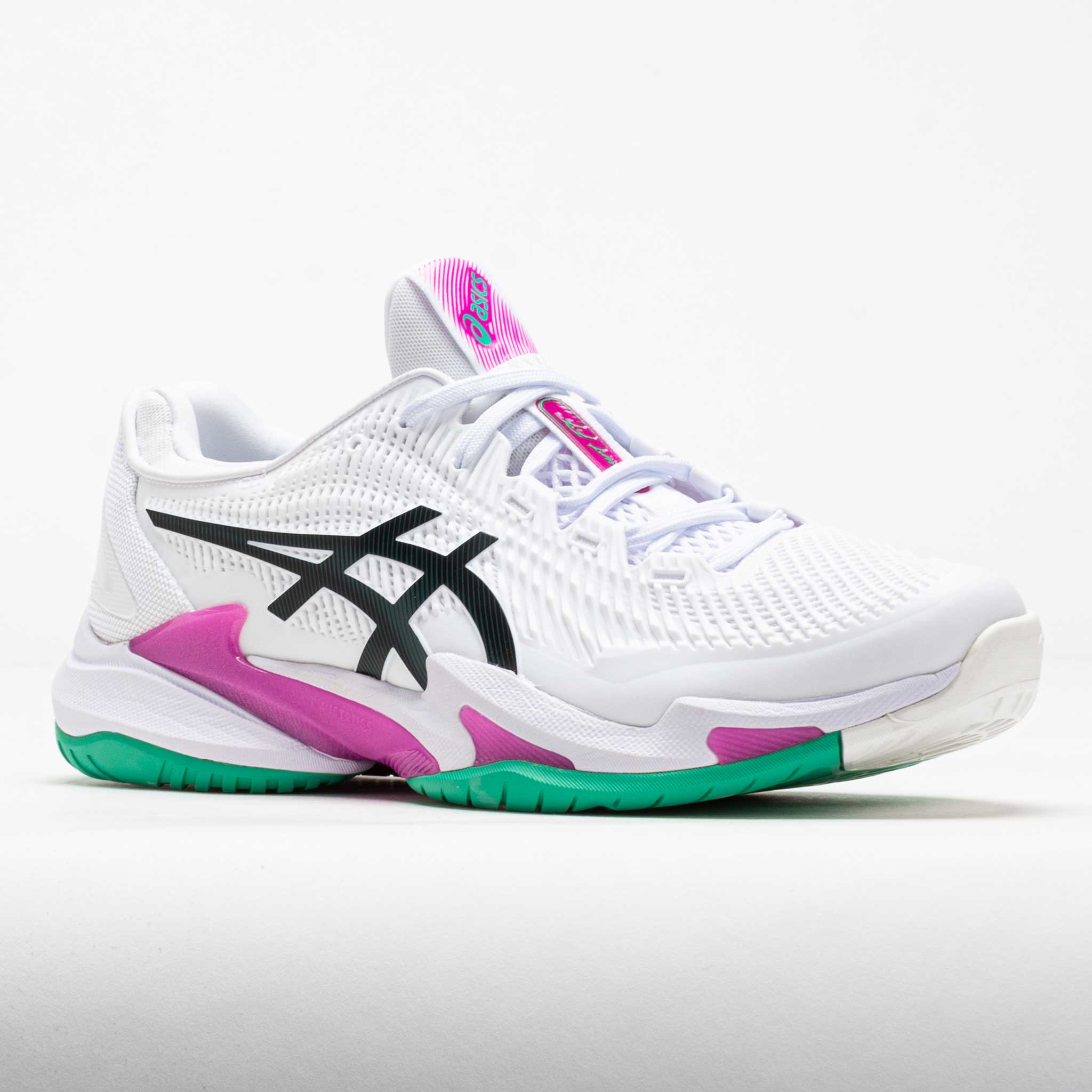 ASICS 白×蛍光ピンク ハイドロCD ASICS Court FF 3 Men's White/Digital Sakura – Holabird Sports