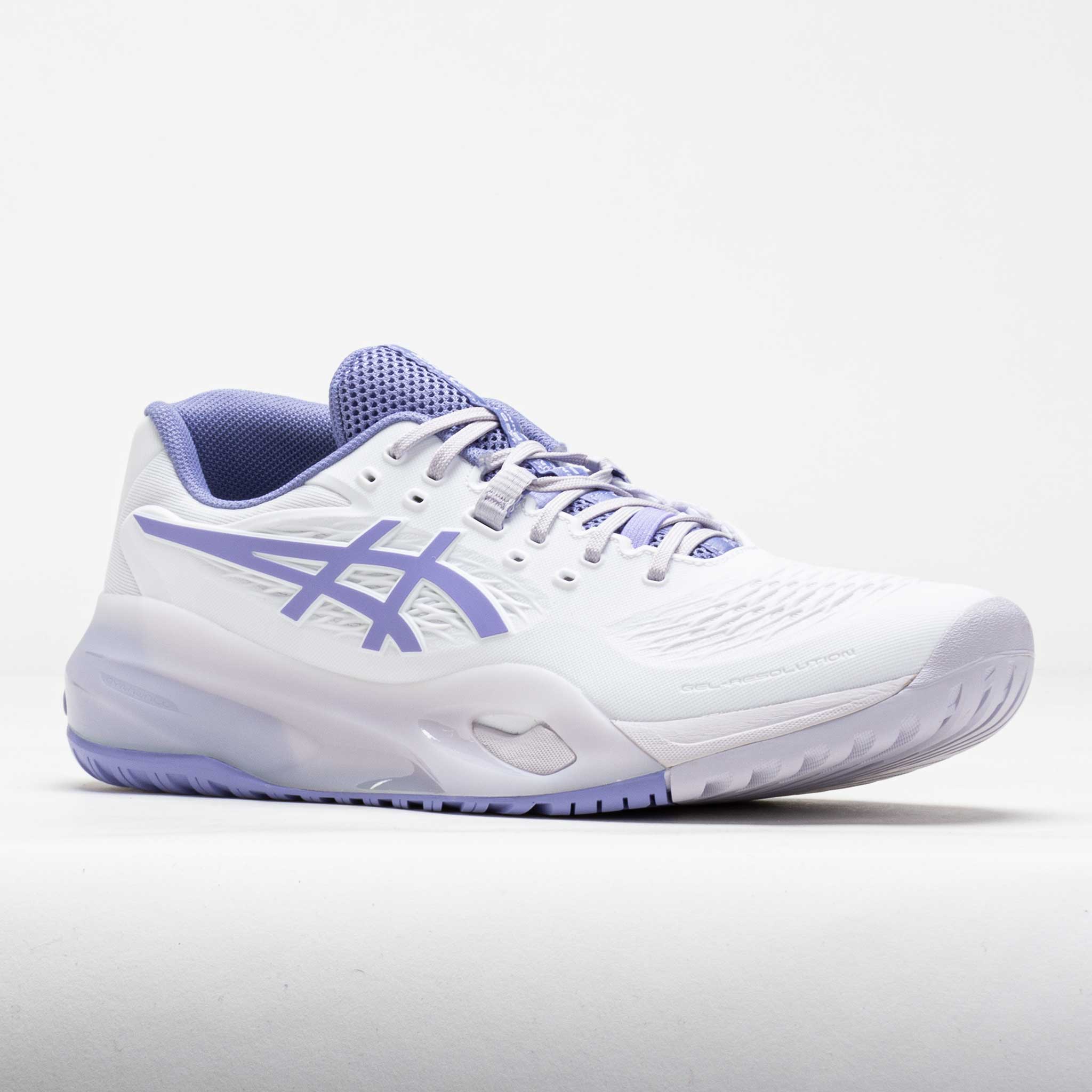 ASICS GEL-COURT ホワイト/パープル シューズ ASICS GEL-Resolution X Women's White/Bluebell – Holabird Sports