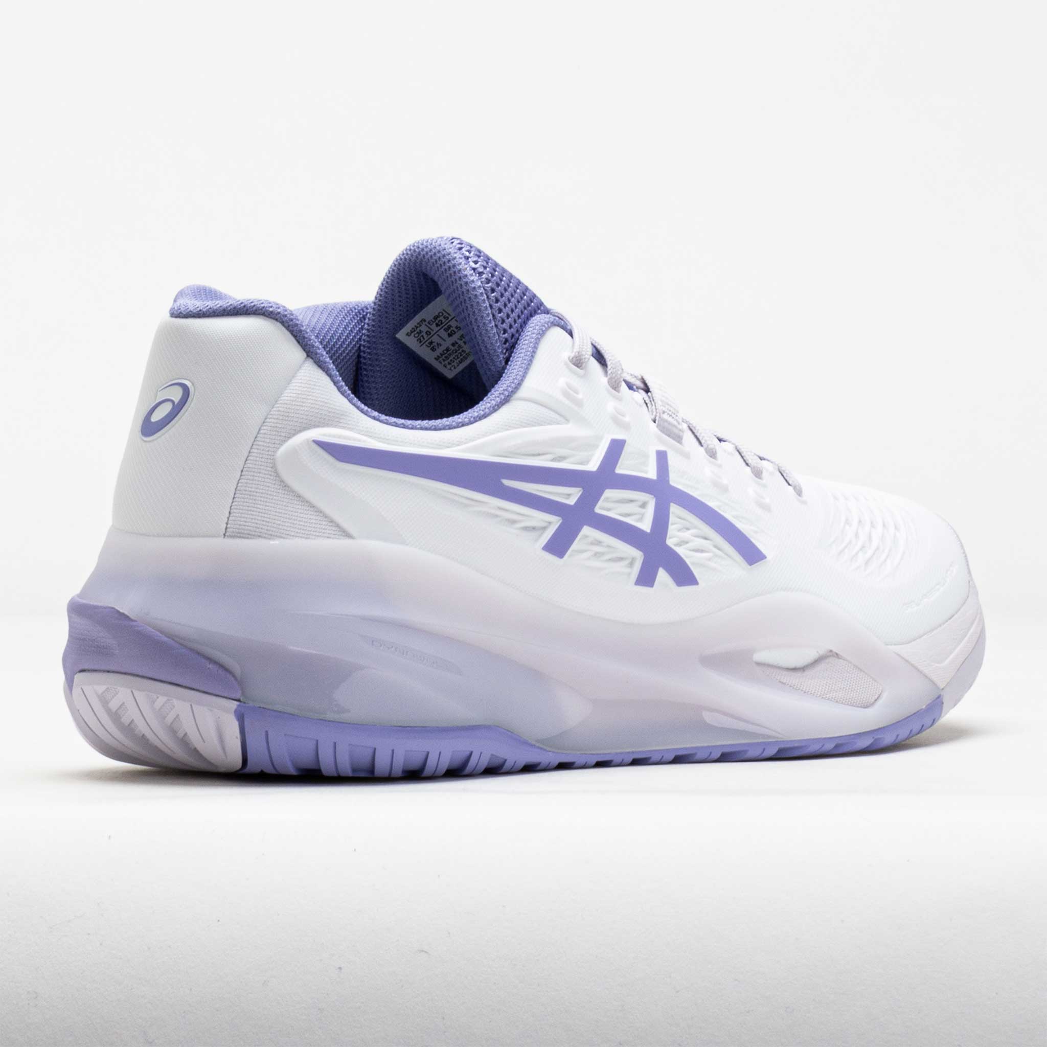 ASICS GEL-COURT ホワイト/パープル シューズ ASICS GEL-Resolution X Women's White/Bluebell – Holabird Sports